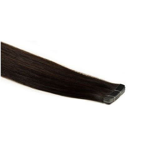 European 1b Natural Black Tape Hair Extensions 20 Pcs Qty Lengths 16