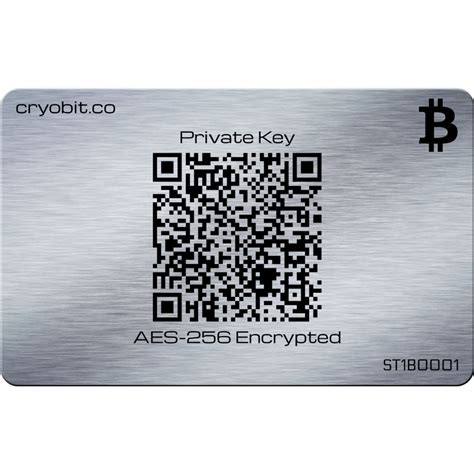Random bitcoin private key generator. Cryo cartão - Aço inoxidável Bitcoin Cold Storage