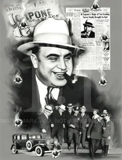 Al Capone Scarface Wanted Poster 8 5x11 Photo Picture Gangster Mobster Mafia Mob £9 01 Picclick Uk