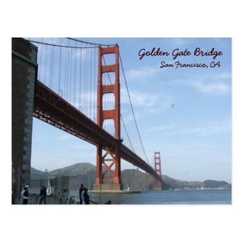Golden Gate Bridge Daytime Postcard Zazzle