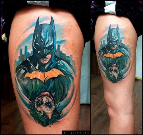 Joker And Batman Tattoo Batman Tattoo Tattoos