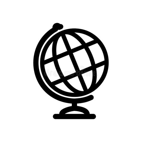 World Globe Icon Globe Line Icon Stock Vector Illustration Of