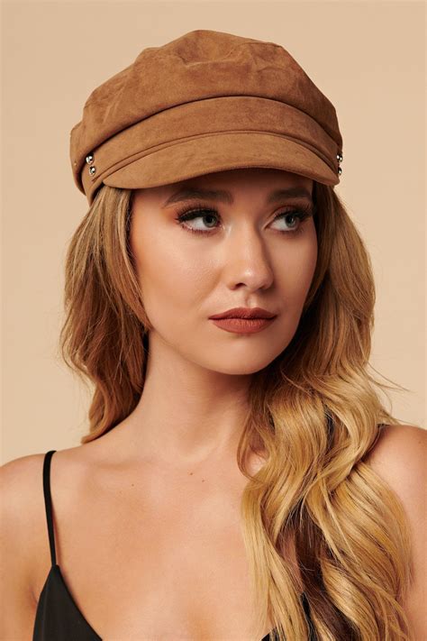 Iconic Faux Suede Hat Brown Suede Hat Hats Faux Suede