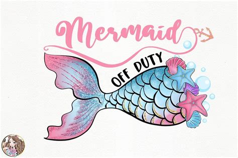 Mermaid Off Duty Sublimation Graphic By Hello Magic · Creative Fabrica