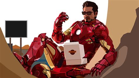 Iron Man Eating Donuts Superheroes Background And Funny Donut Hd Wallpaper Pxfuel