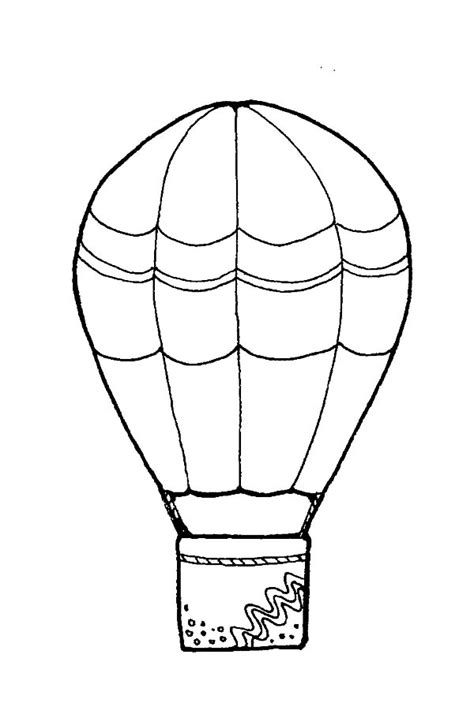 Decorated Hot Air Balloon Coloring Pages : Coloring Sky
