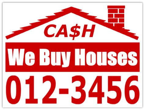Cash Now We Buy Houses Cheap Bandit Signs For Investors