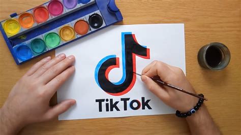 How To Draw The Tiktok Logo Tik Tok Logo Drawing Youtube