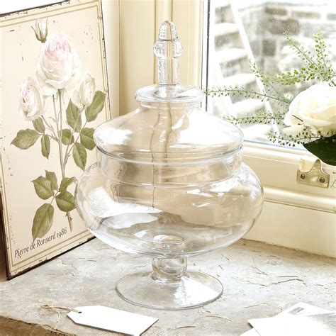 Large Glass Candy Jar And Lid Uk Kitchen And Home