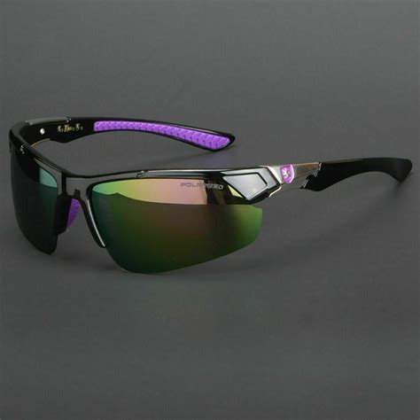 New Men Polarized Sunglasses Sport Wrap Around Hd Mirror Driving Eyewear Glasses Ebay
