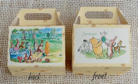 Favor Boxes Winnie The Pooh Favor Box Party By Toadhollownj