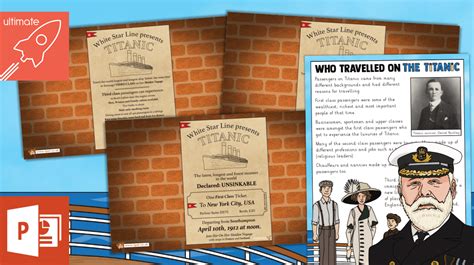 Teacher S Pet Titanic Advertising St Nd And Rd Class Ticket