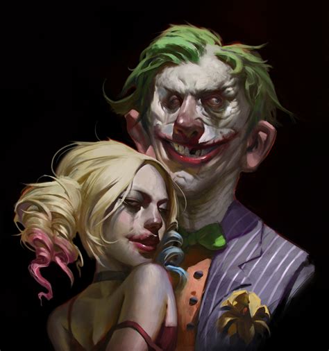 Interesting And Different Take On The Joker And Harley Quinn In Fan Art