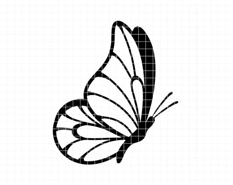 Butterfly Svg Png Dxf Eps Butterfly Silhouette Clip Art Etsy