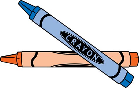 Orange And Blue Crayons Clipart Free Download Transparent Png Creazilla