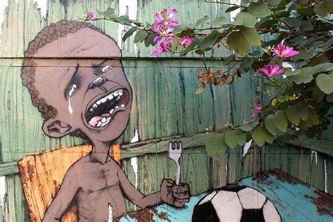Une Oeuvre De Street Art Devient Le Symbole Des Anti Coupe Du Monde