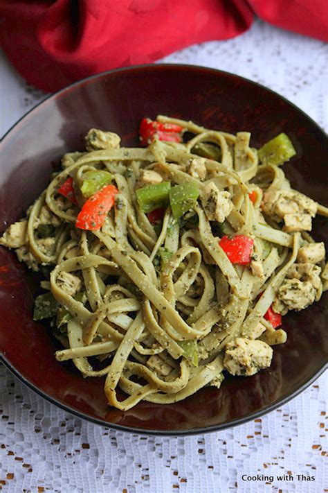 3 tablespoons grated parmesan cheese. Pesto Chicken Pasta - Spinach Pesto Pasta - Cooking with ...