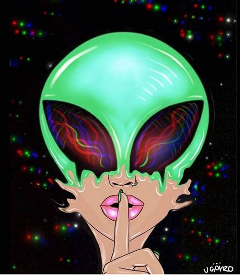 Alien Painting Alien Drawings Art