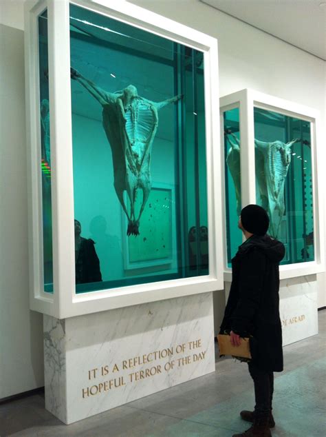 Damien Hirst Real Crucified Animals Damien Hirst Art Art Theory