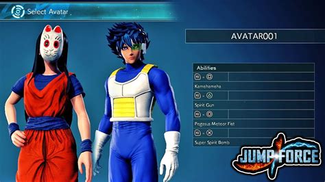 Jump Force Closed Beta Demo Gameplay All Custom Character Avatar