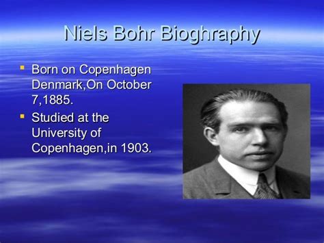 Biography Of Niels Bohr