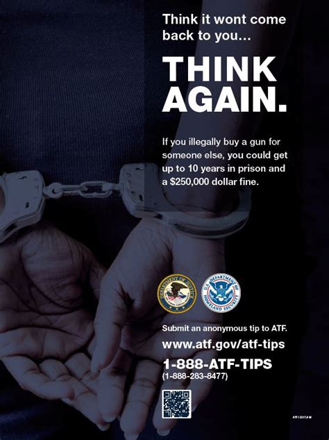 Atf I 33178 M English Language Anti Firearms Trafficking Campaign Poster A Persons Hands Are
