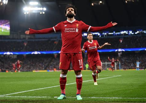 Mo Salah Celebrates Goal In Liverpools Champions League Win