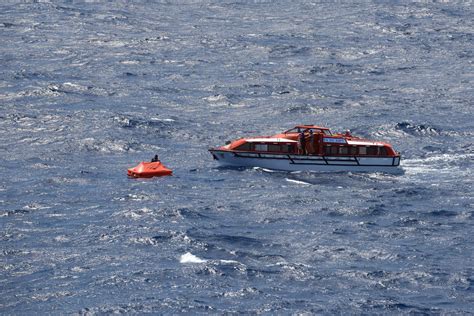 Cruise Ship Rescues Men Stranded On Life Raft In The Middle Of The Sea