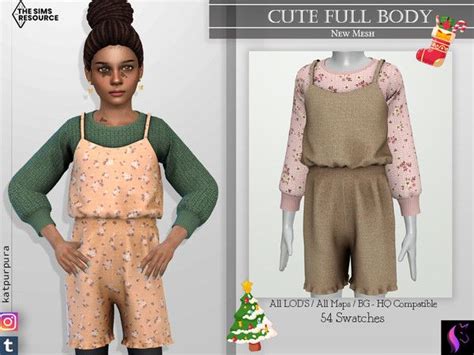 Katpurpuras Cute Full Body In 2023 Sims 4 Children Sims 4 Cc Kids