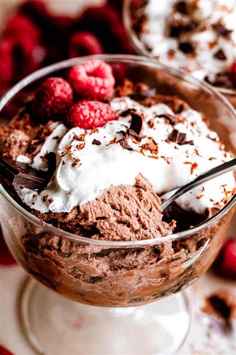 With an electric mixer, beat on medium speed until stiff. Creamy Keto Chocolate Mousse | Low Carb Chocolate Mousse ...