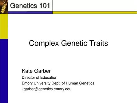 Ppt Complex Genetic Traits Powerpoint Presentation Free Download