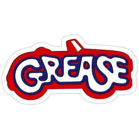 Grease Logo Stickers By Rockabillyant Redbubble