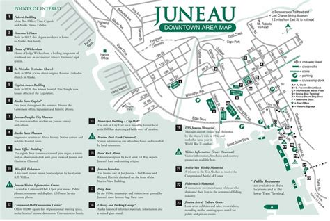 Juneau Downtown Area Map