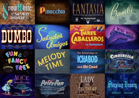 Disney movies you should know by christinasherwood 259 views. Disney Title Cards Through The Years (1937-1959) | Disney ...