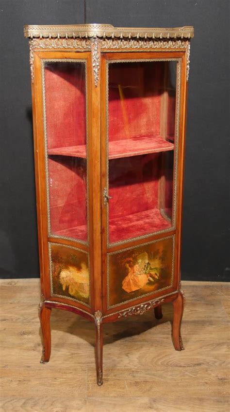 Antique Display Cabinet Vernis Martin 1890 Angela Kaufman Vitrine