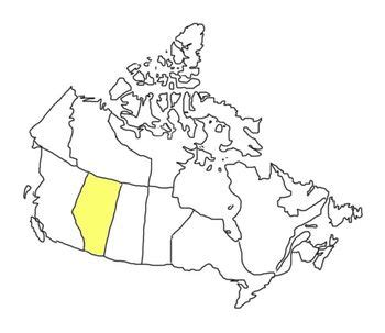 Map Of Canada Outline Sketch With Highlighted Provinces Territories
