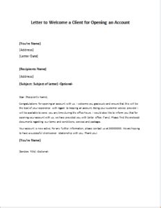 When a hiring team finds the right candidate, it usually contacts them in order to announce its decision and make a job offer. Letter to Welcome a Client for Opening an Account DOWNLOAD ...