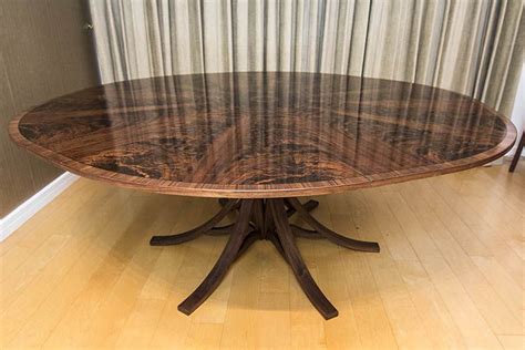 Our selection of shapes and styles make these. Circular expanding dining table expanded | Circular dining ...