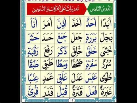 To read more about it. Al Noorania lesson 6 Qaidah Al Nourania - YouTube