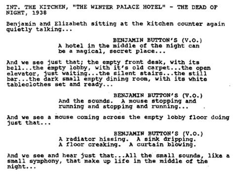 Check spelling or type a new query. PAGE TO SCREEN: "The Curious Case of Benjamin Button" by ...