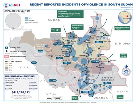 Recent Reported Incidents Of Violence In South Sudan Last Updated 04