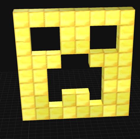 Minecraft Gold Creeper Head Model 3d Ph