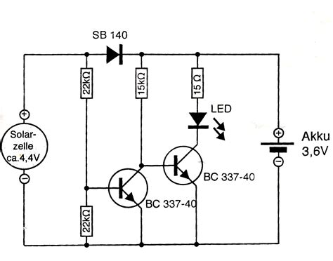 Schaltplan für kleinen Solarladeregler? (Schule, Technik, Elektronik)