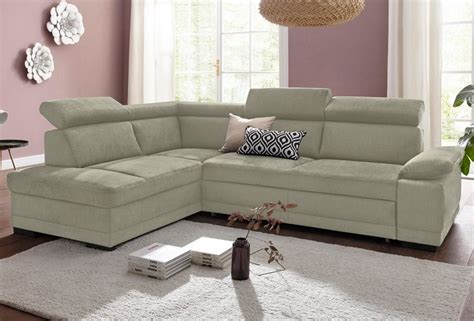 exxpo Sofa Fashion Ecksofa, wahlweise mit Bettfunktion, In ...