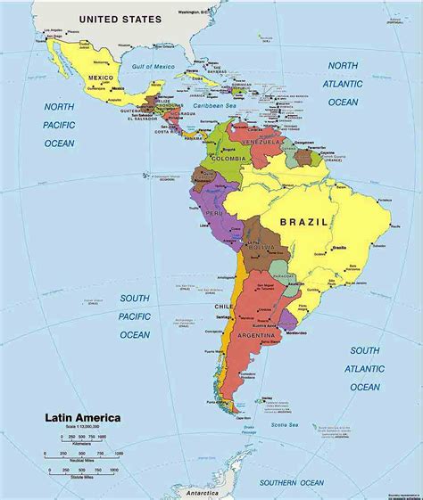 Latin America Map 