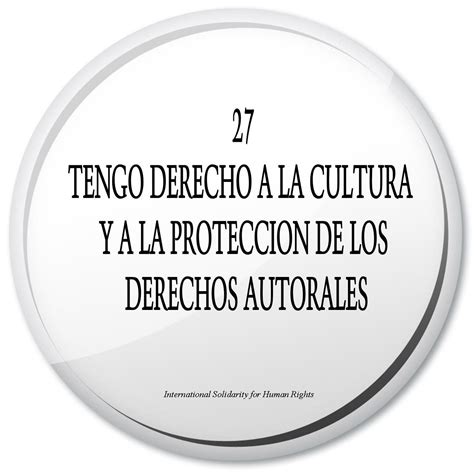 27 Tengo Derecho A La Cultura Y A La Protección De Los Derechos