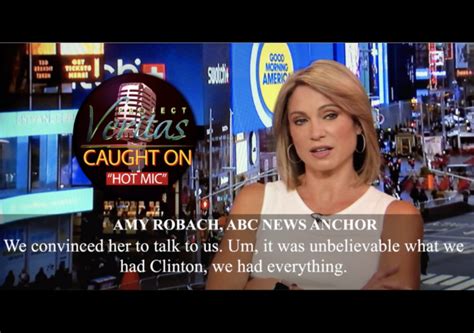 A video recording has leaked of abc anchor amy robach complaining to a producer about having a story about infamous pedophile jeffrey epstein's crimes. VIDEO: Hot Mic Catches Reporter Discussing How ABC News ...
