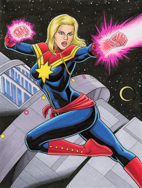 Captain Marvel Marvel Comics Reveals Carol Danvers Bo