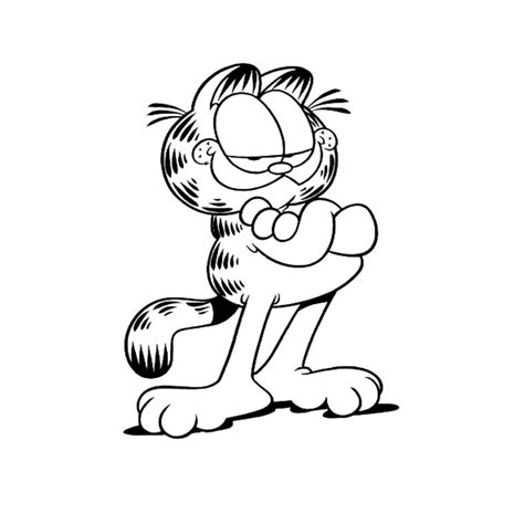 Image Of Garfield To Download And Color Garfield Kids Coloring Pages
