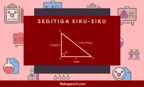 Rumus Segitiga Siku Siku Sifat Keliling Luas Dan Contoh Soal